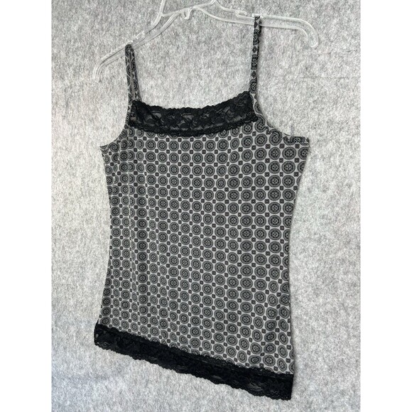 Maurices Women's Large Black Lace Trim Cami Tank - Picture 2 of 9